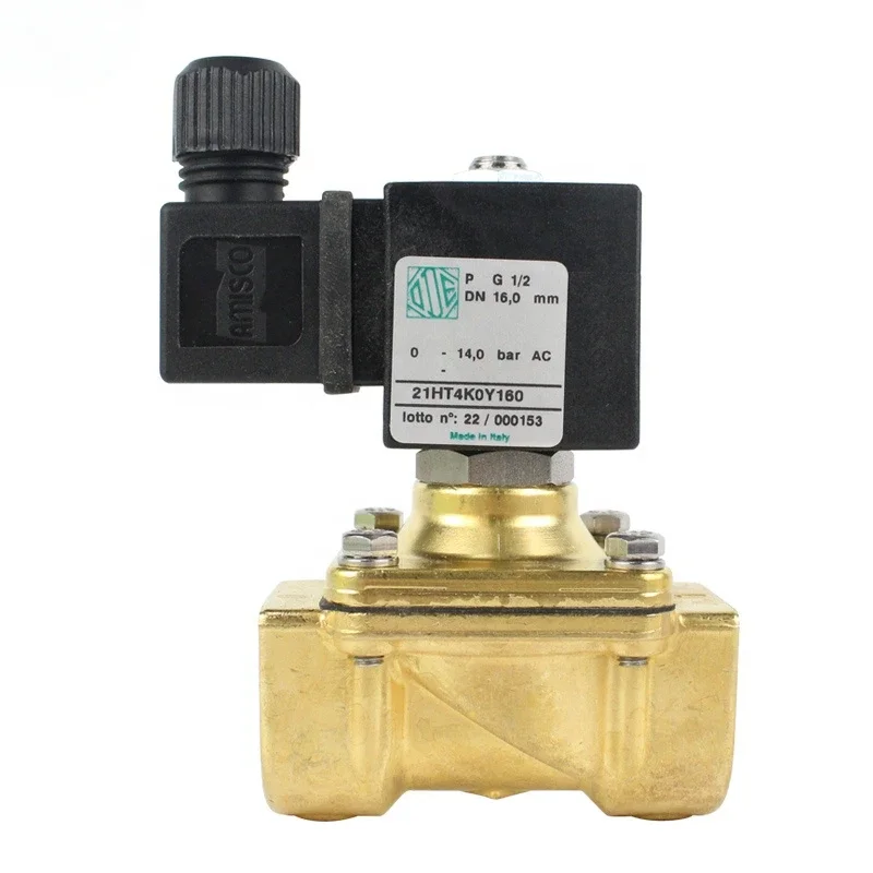 

1/2inch AC220V Normally Close Brass 2 WAY ODE 21HT4K0Y160 Direct Acting Solenoid Valve for Air Gas Oil