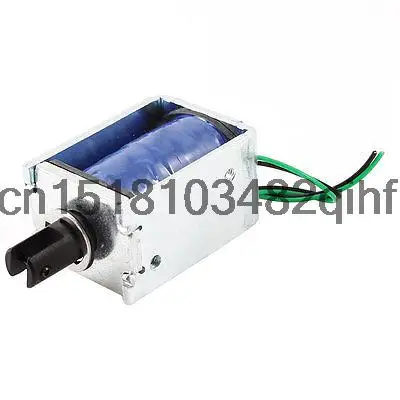 7.7mm Stroke 80g Holding Force 24W Pull Type Solenoid Electromagnet DC 12V 1A