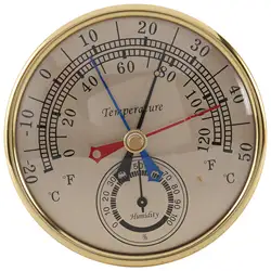 5inch Min Max Thermometer Hygrometer Wall Mount Wall Hang Analog Indoor Outdoor Anti Rain Temperature Humidity Meter