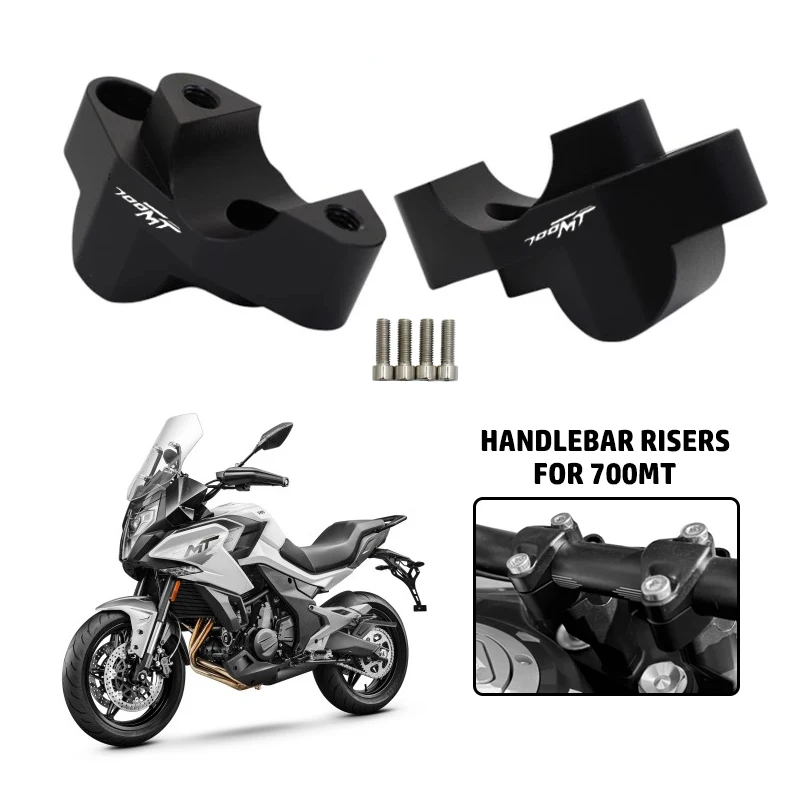 Für CFMOTO 700MT Lenker Riser Up Motorrad Zubehör Clamp Mount Griff Bar Riser Bewegen Zurück Teile 700MT ADV 2024 2025