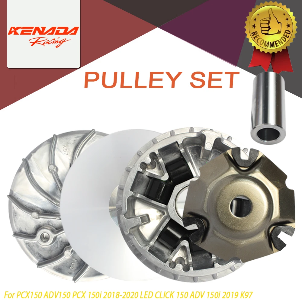 

Scooter CVT Pulley Set For Hon da PCX150 ADV150 2018-2020, K97 Performance Drive Pulley for PCX 150i 2019 LED CLICK