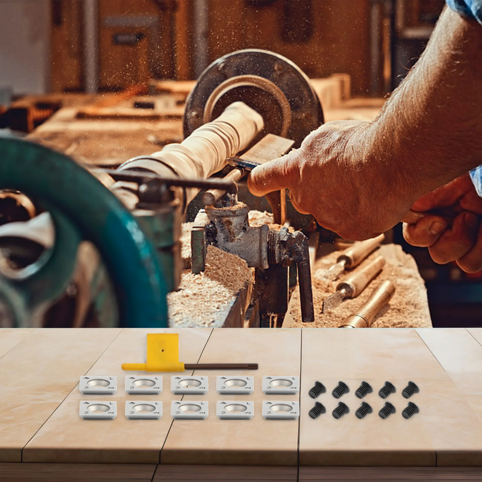 

15-миллиметровые квадратные твердосплавные вставки, резак, спиральный/спиральный строгальный станок, токарные инструменты по дереву, сделай сам, токарная обработка древесины/деревообработка