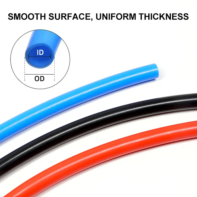 2/8m F46 PTFE Insulated Capillary Hose ID 0.3‑8.4mm 2.5KV 150V High Temp Corrosion Resistant Rigid Transmission Protector Tube