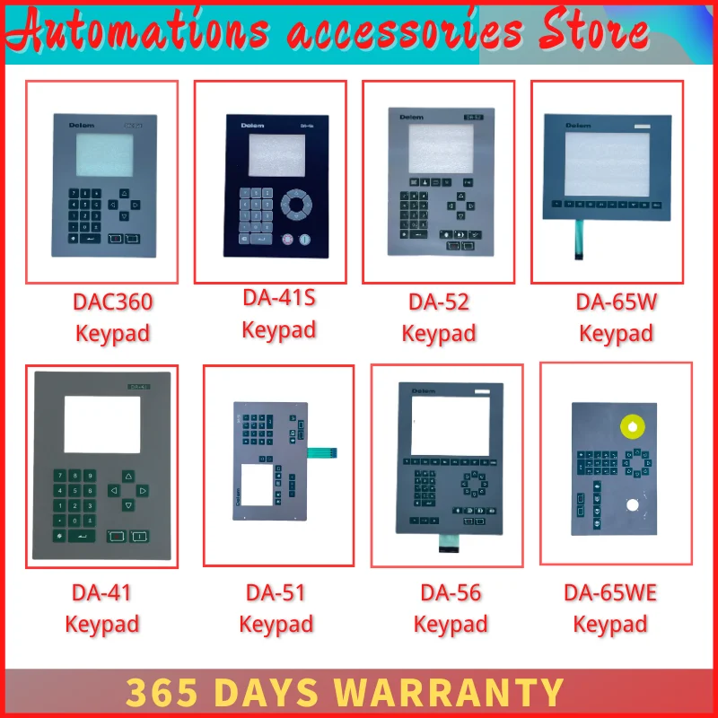 Delem Numerical control system bending machine Membrane for DA-41 DA-41S DA-51 DA-52 DA-56 DA-65W DA-65WE DAC360 Keypad Keyboard