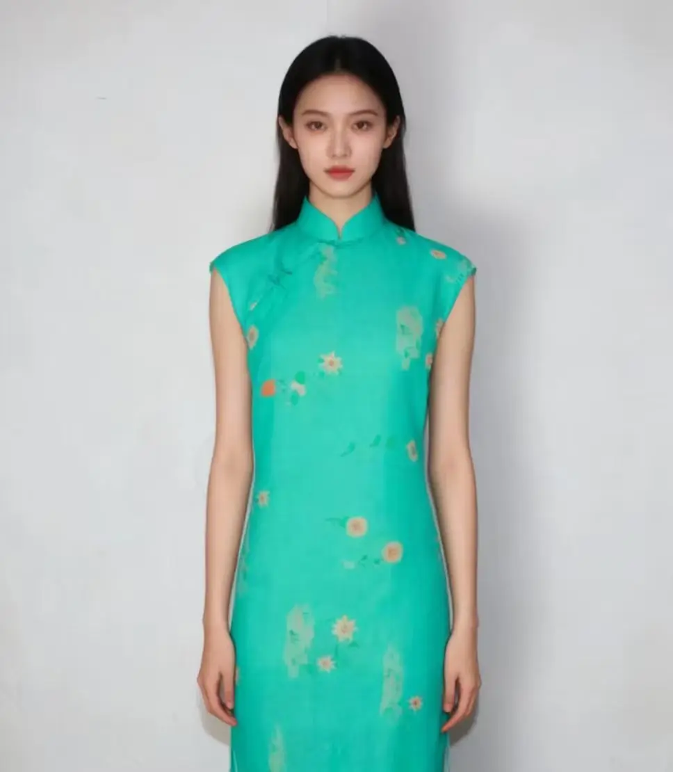 

High-End Ramie Cloth for DIY, Oil Painting Style Digital Print, Pure Natural & Skin-Friendly for Dress, Pants, Top Sewing 2026