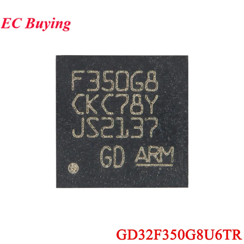 10Pcs/1pc GD32F350G8U6TR GD GD32 F350G8 GD32F350 32F350G8U6 QFN-28 Cortex-M 32-bit Microcontroller MCU IC Chip New Original