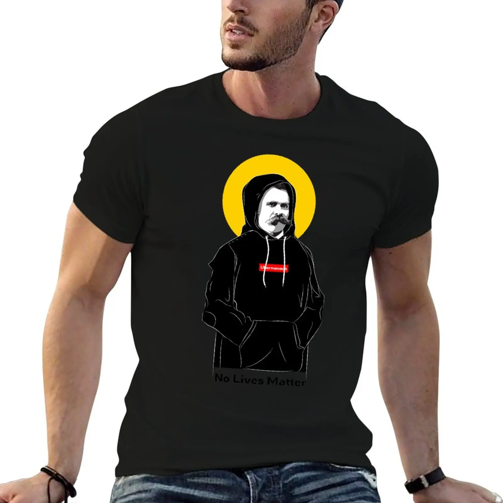 Nietzsche Ubermench Nihilist T-Shirt sublime plus sizes quick-drying black t-shirts for men