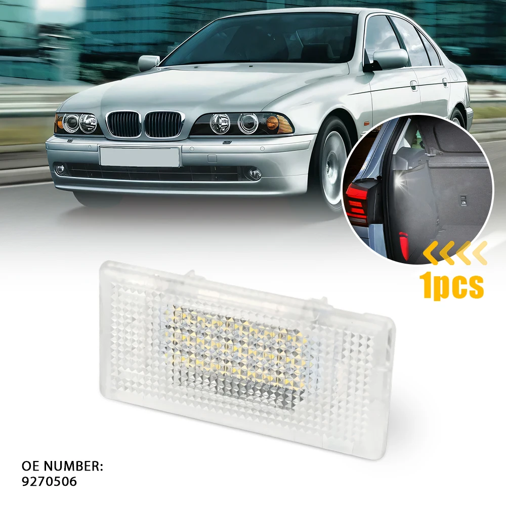1Pc Rear Trunk Luggage Light LED White CANBUS For BMW E39 E60 E60N E90 F10 E38 E65 E66 E67 E68 E92 E93 E82 E88 F01 F02 9270506