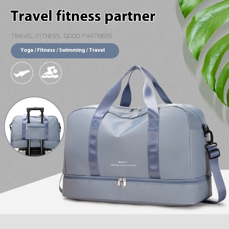

Multifunctional Large-Capacity Travel Duffle Bag with Adjustable Shoulder Strap, Durable Nylon Casual Gym Bag for Sports