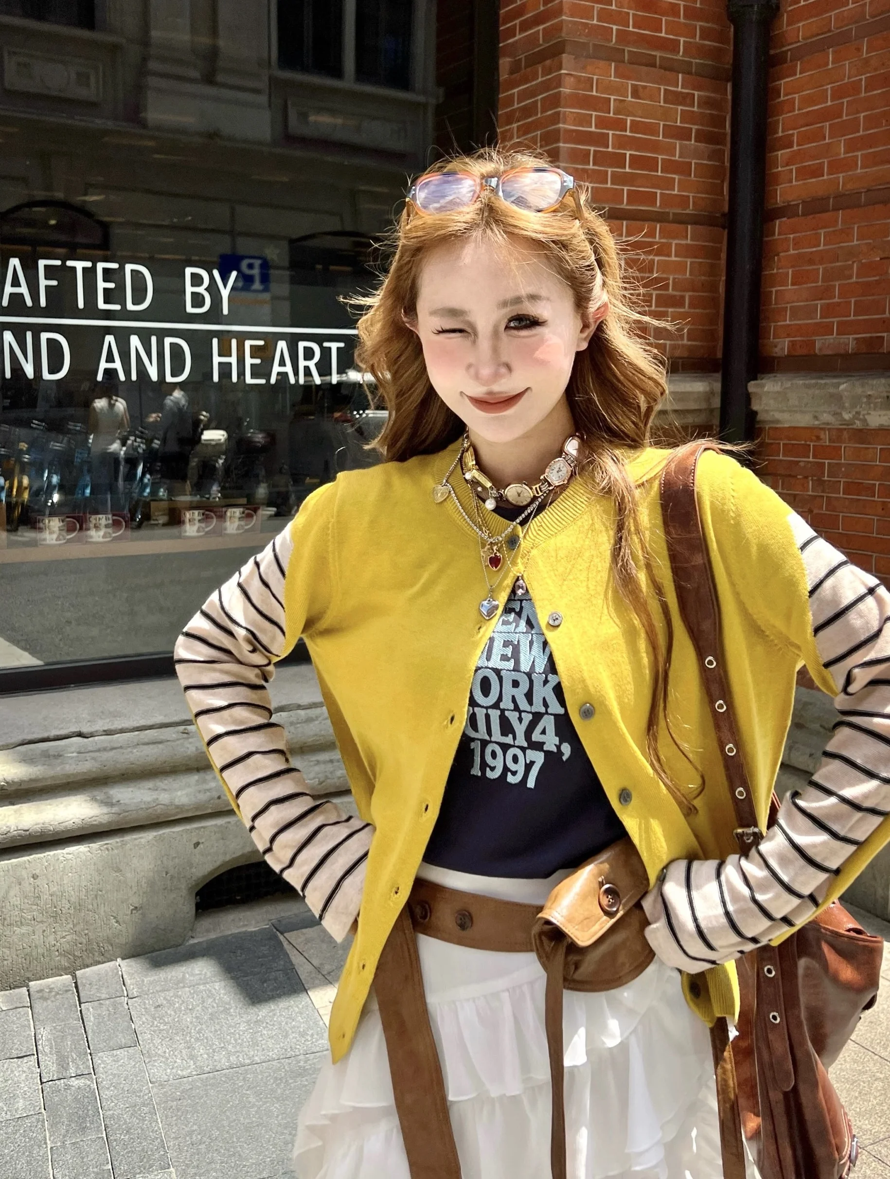 

Женский вязаный кардиган NIIDAILY с длинными рукавами, в полоску, с лоскутным дизайном, повседневный, удобный, из полиэфирного волокна, для поездок на работу