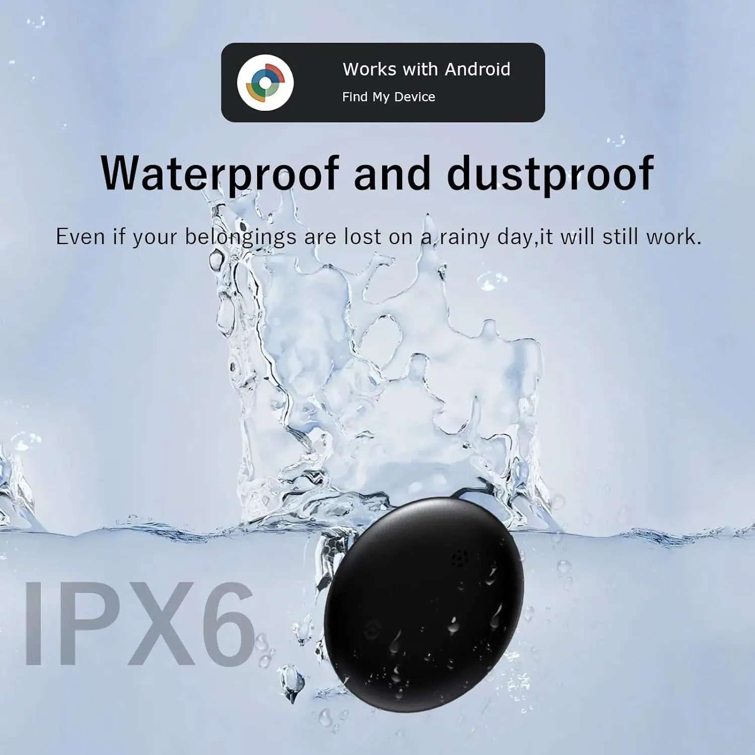 Tracker Tags Bluetooth Item Finder Compatible with Google Find Hub APP ( Android Only) Waterproof for Luggage, Bags Wallets Keys view 3