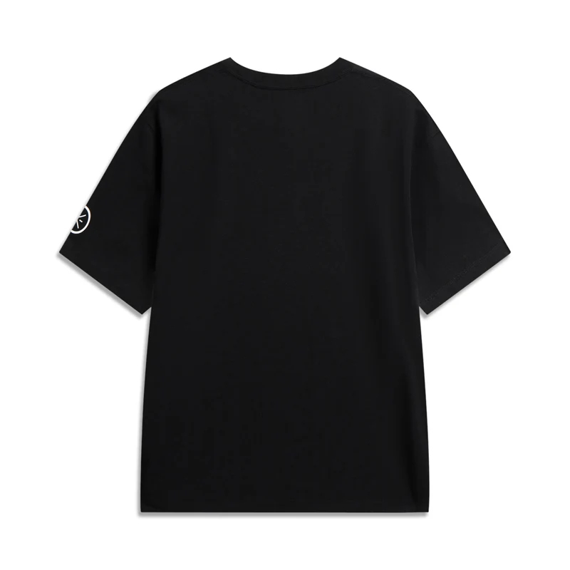 Li-Ning Men's WADE T-shirts LN UV PROOF 51%Cotton 35%Polyester 14%Viscose Regular Fit LiNing Fashionable Sports Tee Tops AHSW375