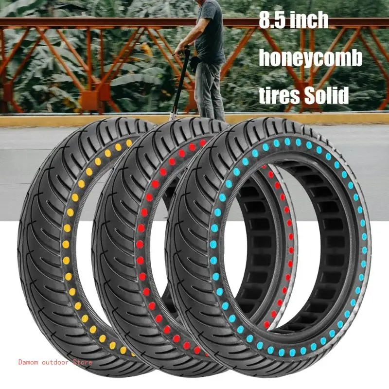 Neumático para patinete eléctrico, rueda sin cámara caucho macizo para patinete eléctrico