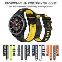 Watchband Black Buckle Durable Silicone Strap For Mibro GS pro / active / Lite2 / Mibro X1-A2-A1-C2-C3-T1-T2