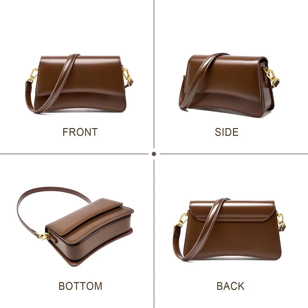 Borse da sella leggere da donna - Borse a tracolla in pelle con cinghie regolabili