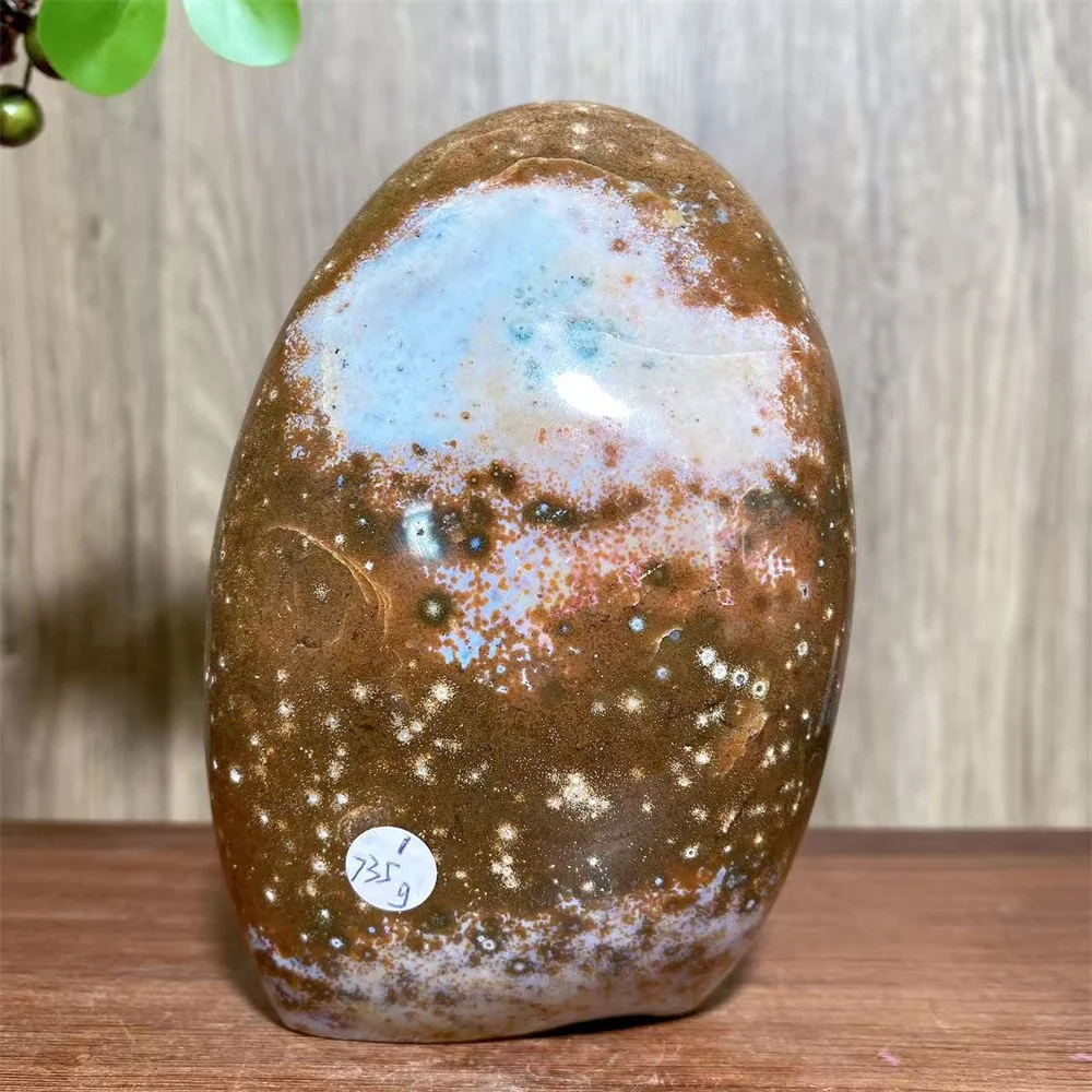 

Натуральная океанская яшма, свободная форма, целебные кристаллы, Рейки, украшение для дома, удача, кварцевый подарок