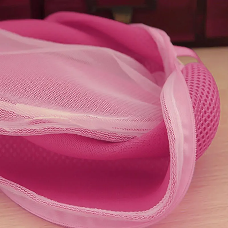 Mesh Laundry Bag Polyester Laundry Wash Bags Coarse Net Laundry Basket Laundry Bags For Washing Machines Mesh Bra Bag 1pcs