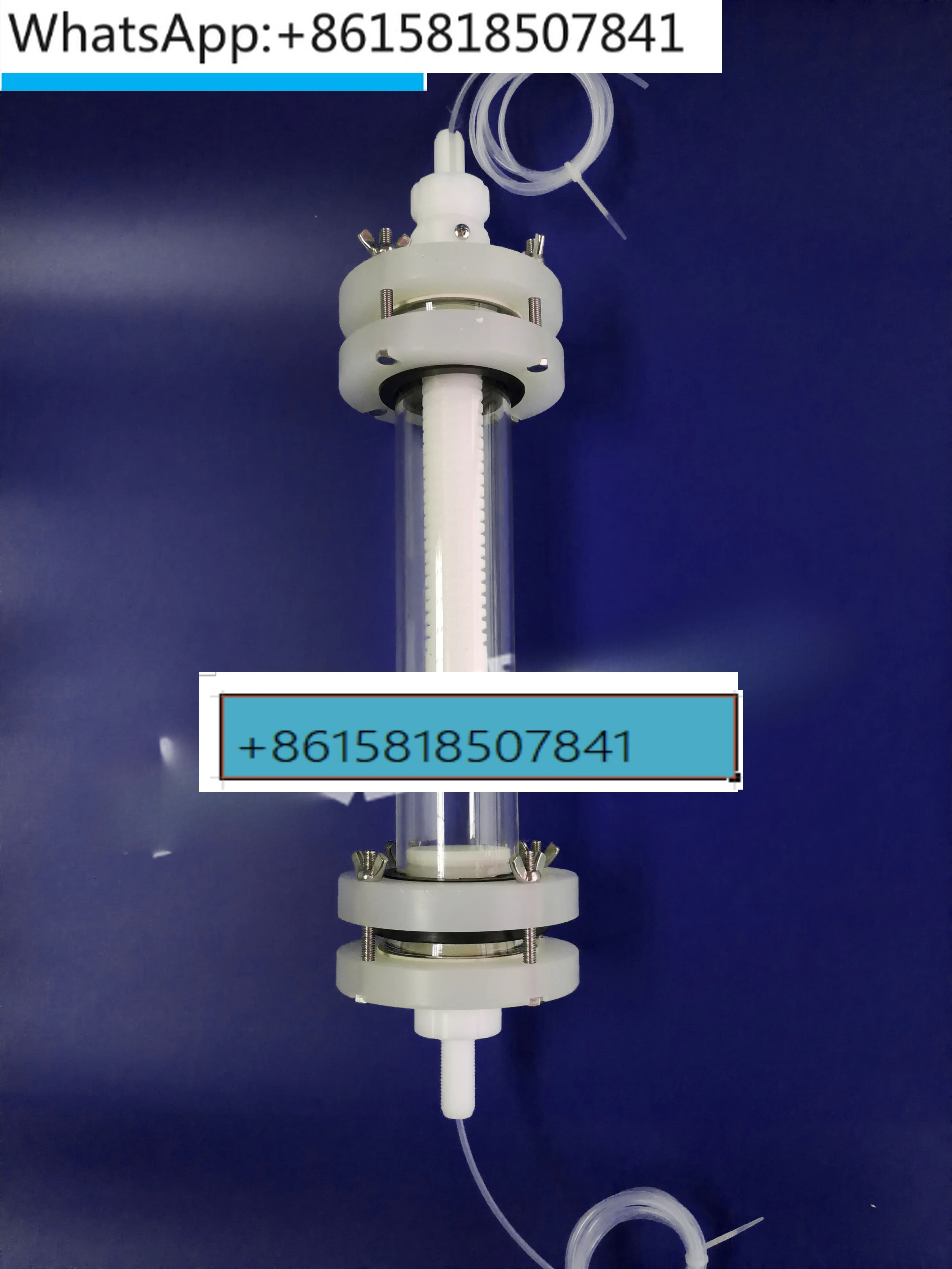 Medium pressure glass chromatography column with adapter inner diameter 15mm/25mm/35mm gel chromatography column