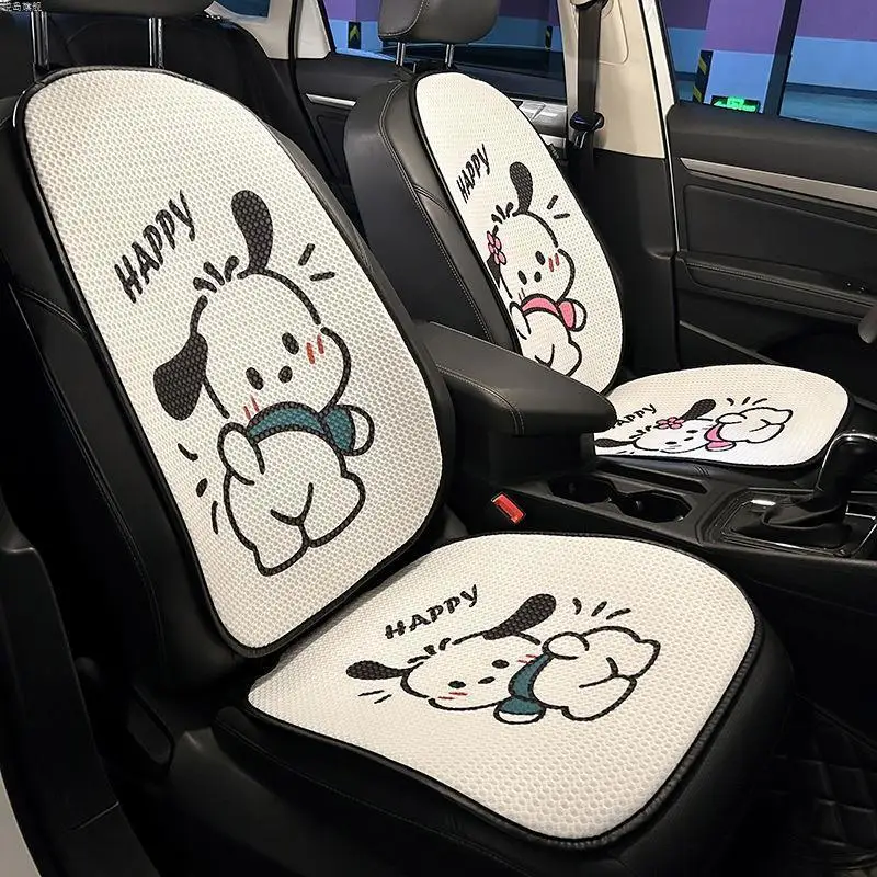 Kawaii Sanrio Pochacco Summer General Cartoon Thermal Insulation Decoration Breathable Car Cushion Four Seasons Cushion Ice Silk