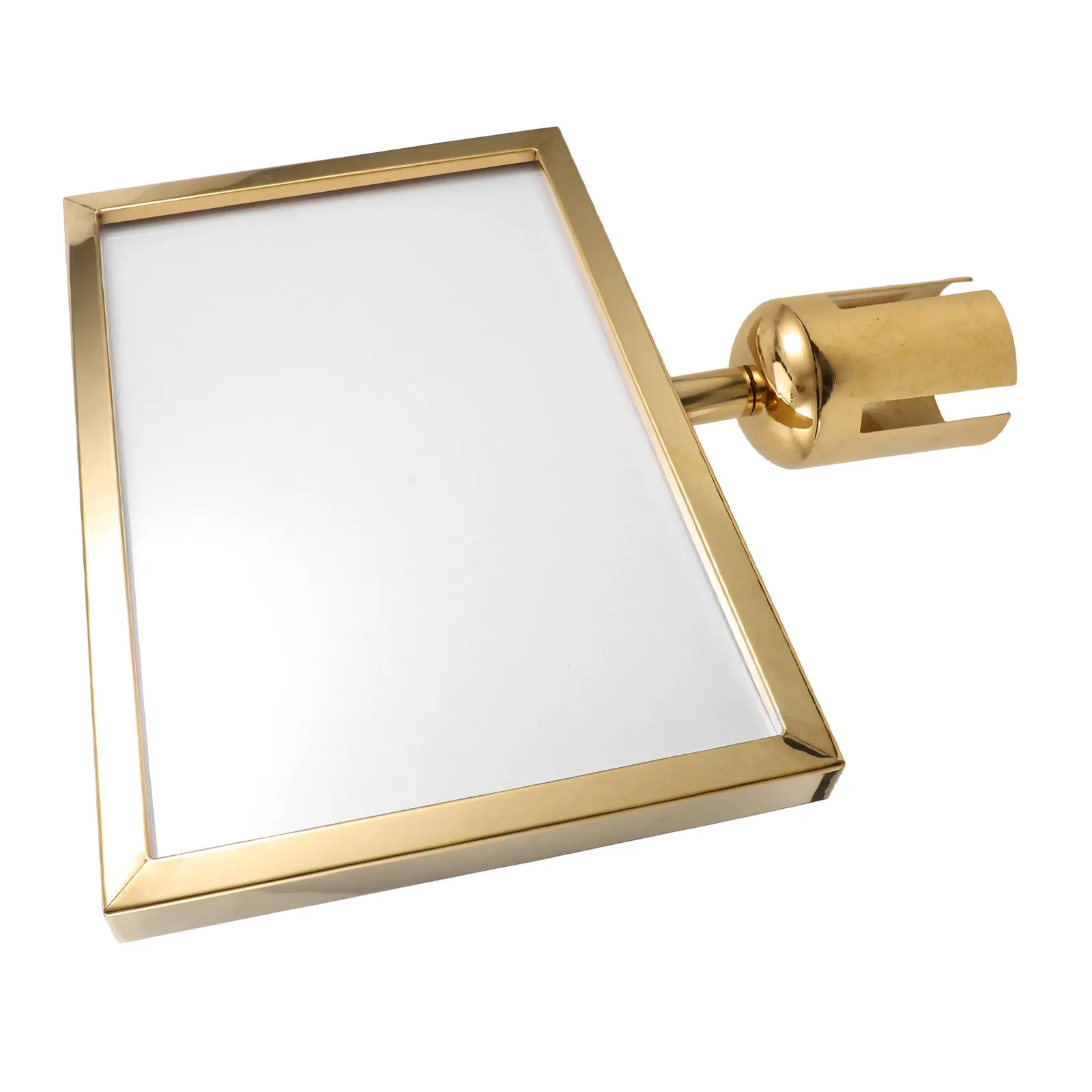 Stainless Steel Stanchion Sign Holder A4 Commercial Quality Queue Barrier Frame Double Sided Portrait Sign Holder for Crowd