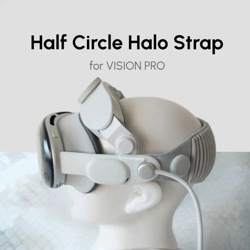 

1 Set For Apple Vision Pro Halo Headset Stap Reduce Pressure And Improve Comfort Accessories For Apple Vision Pro Comfort Mask