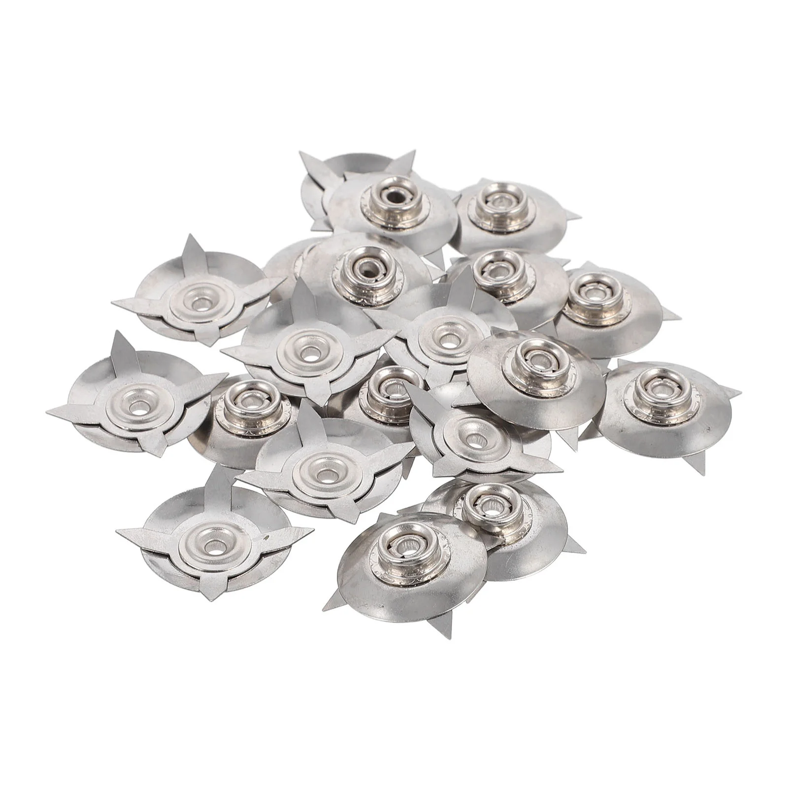 

20Pcs Anti-Static Electrostatic Buckle Stainless Steel Star Claw Grounding Cable Buckle for Electronic Industry Use