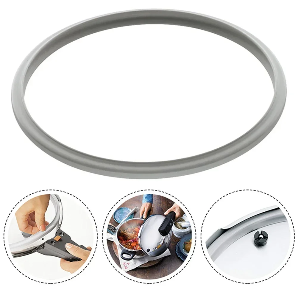 1pc Pressure Cooker Seal Ring Silicone Rubber Seal O Ring Cooking Gasket Replacement Aluminum Pressure Cooker Universal 18-32cm