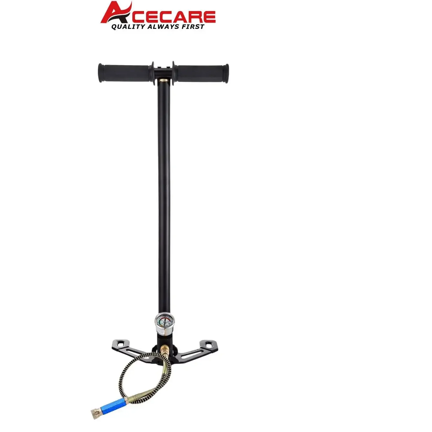 ACECARE 4500psi 3 Stage High Pressure PCP Pump 300bar Hand Operated Air Pump Tire Kayak Ball Inflatable Filling Stirrup