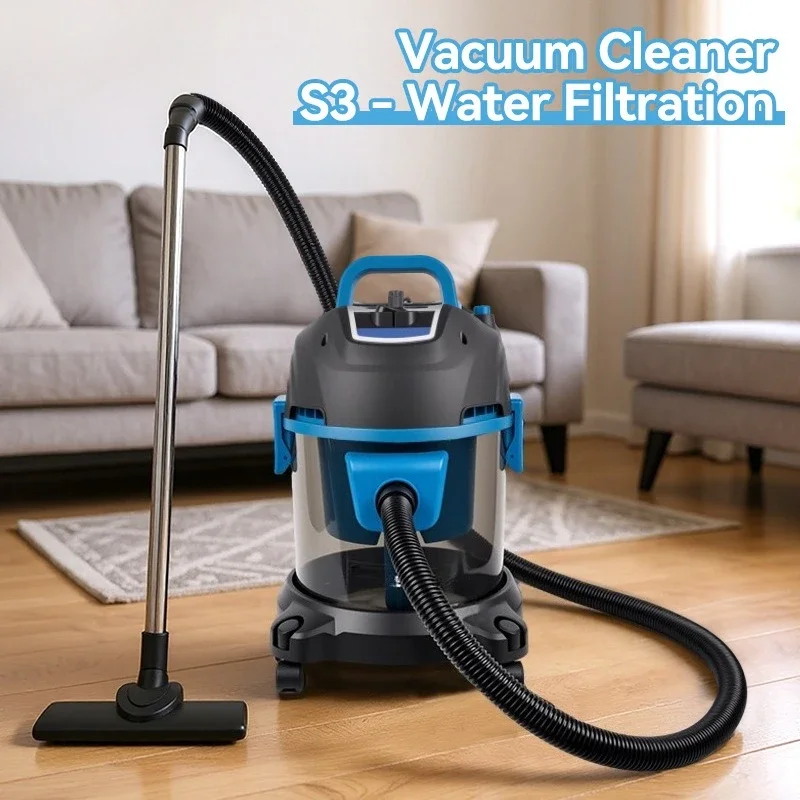 مكنسة كهربائية احترافية دلو شفط كبير 123654789