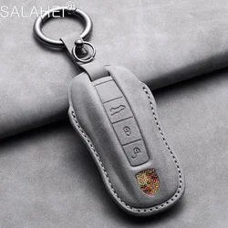 Car Key Cover Case Shell Holder For Porsche Panamera Cayenne 971 911 9YA Macan Boxster 3 Buttons Keyless Protection Accessories