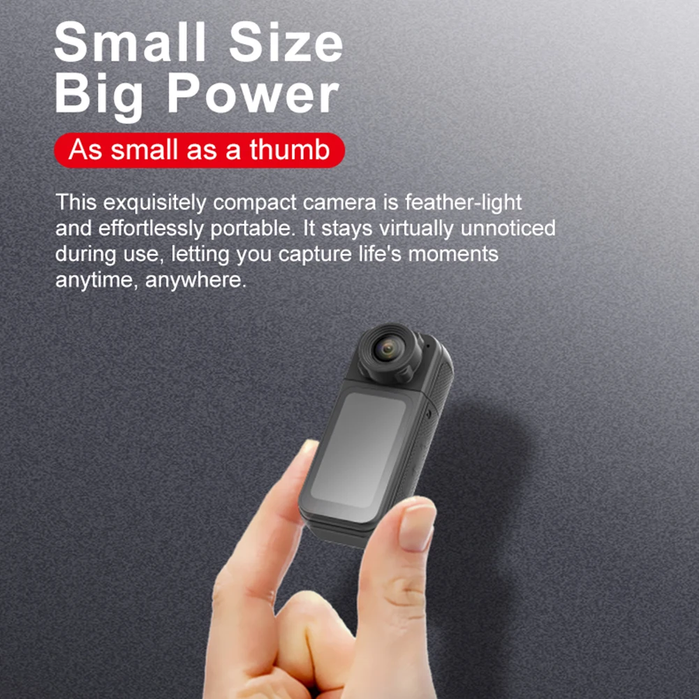 S83 Мини-экшн-камера для большого пальца HD 1080P Ручная записывающая камера для правоохранительных органов Носимая карманная камера для видеоблогов Уличная камера