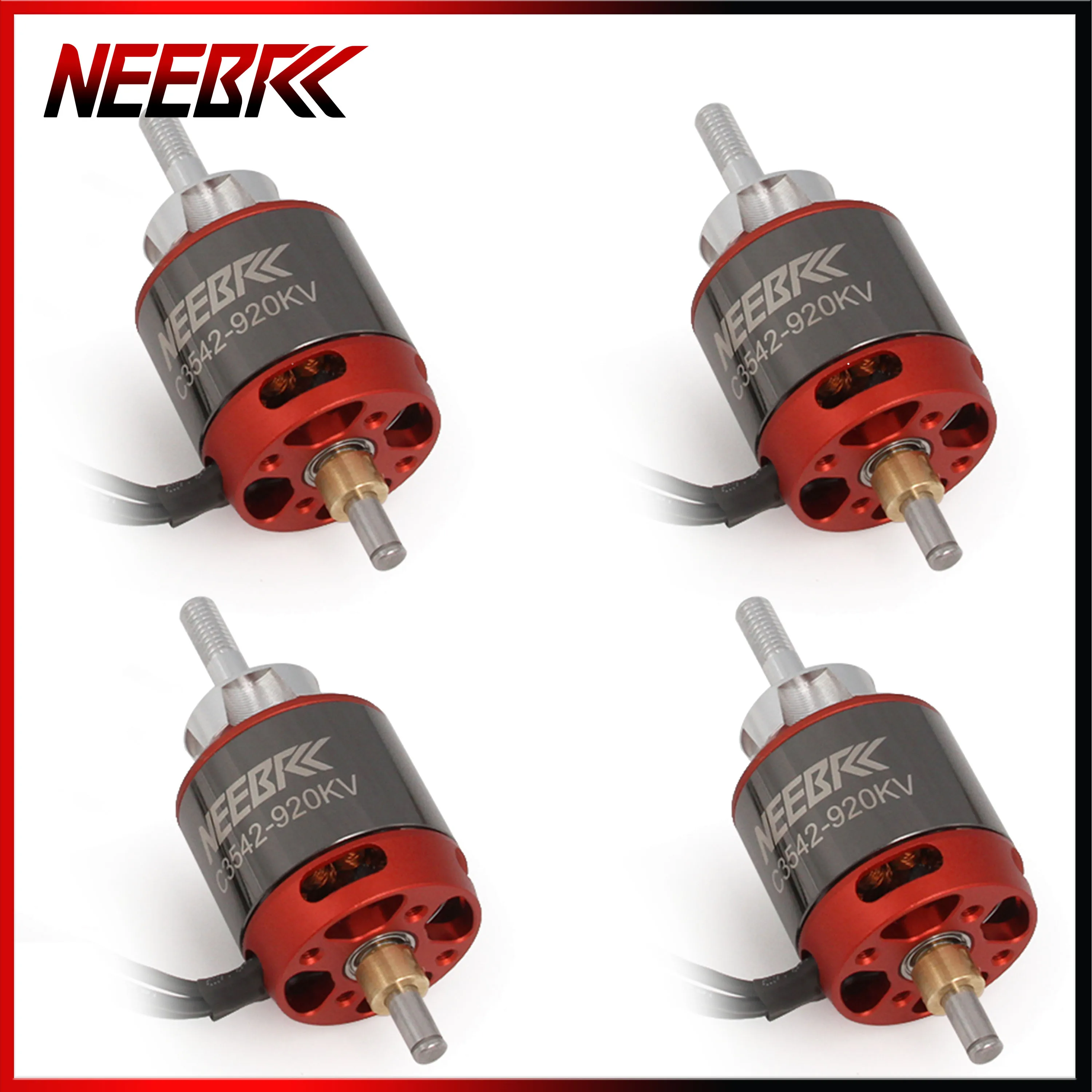 

NEEBRC 3542 920KV 1400KV FPV Outrunner Brushless Motor for RC Racing Glide Drone Aircraft Warbird 1147 Propellers CW CCW Blade