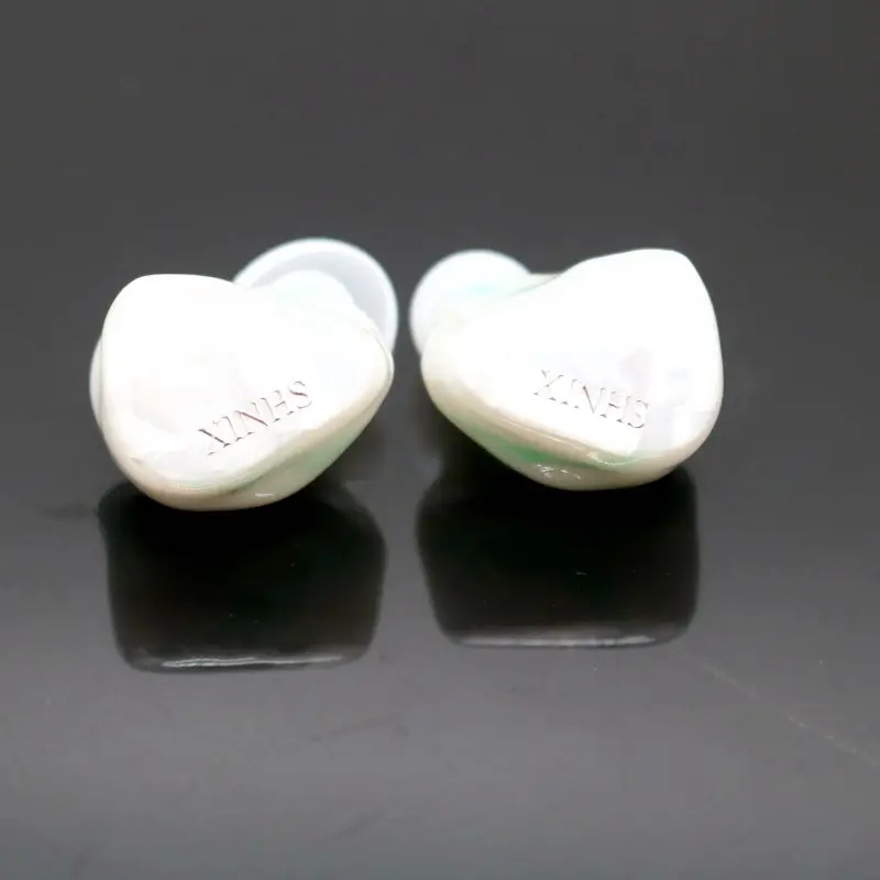 XINHS HS06 earphone berkabel 1DD + 3BA HIFI di telinga earphone gambar 3D resin IEM