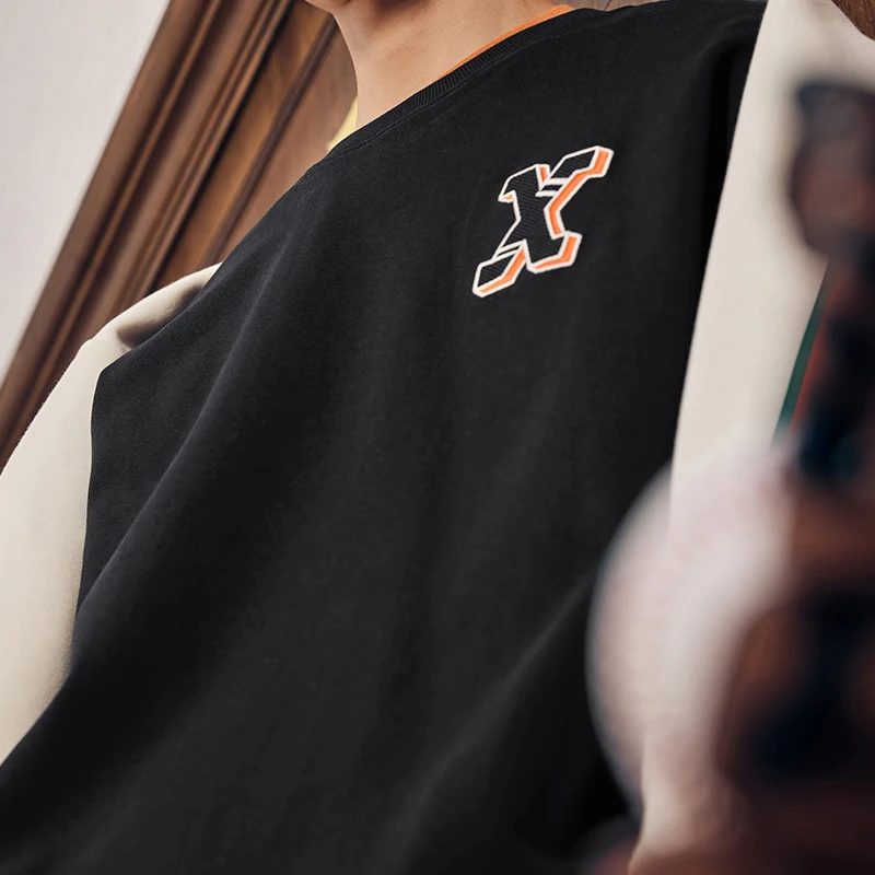 Xtep Hoodies Men\'s Women\'s Retro Solid Color Simple Causal Sweatshirt 2023 Spring Autumn Warm Unisex Sports Tops 877327920103