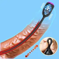 NEW 10 Speed Long Urethral Vibrator Catheter Penis Plug Sex Toys for Men Vibrating Urethra Sound Dilator Massager Dildo Vibrator