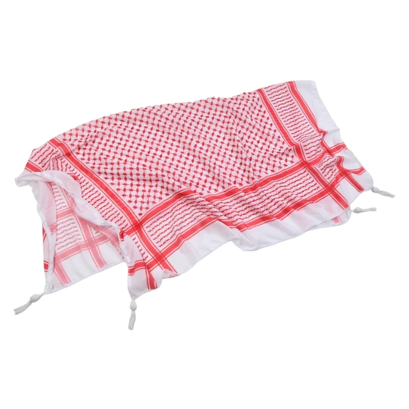 Keffiyeh 스카프 아랍 터번 패션 스타일 군사 Shemagh 아랍 사막 Keffiyeh N58F