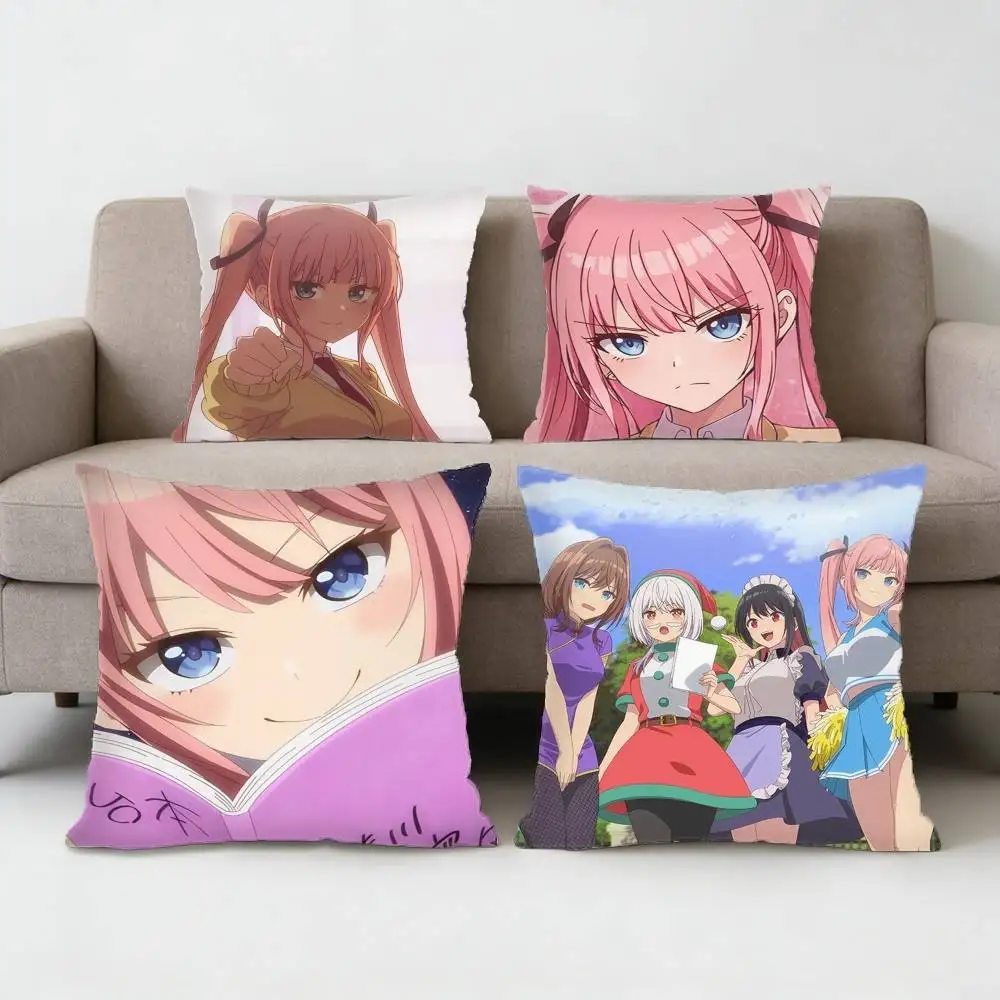 

Tune in to The Midnight Heart Himekawa Nene Pillow Case Sofa Living Room for Bedroom Cushion Square Cushion Nap Time