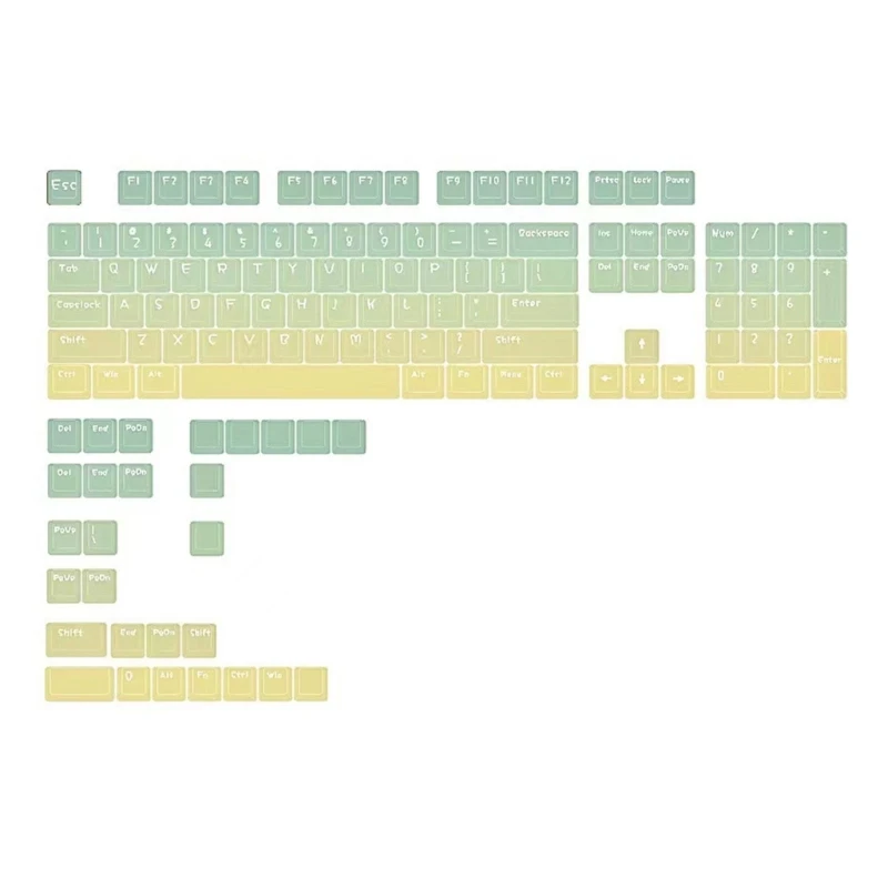 

652F 130Keys PBT Keycaps MDA Profile DYE-SUB Keycap For Cherry Switches Mechanical Keyboards Gradients Color Keycap