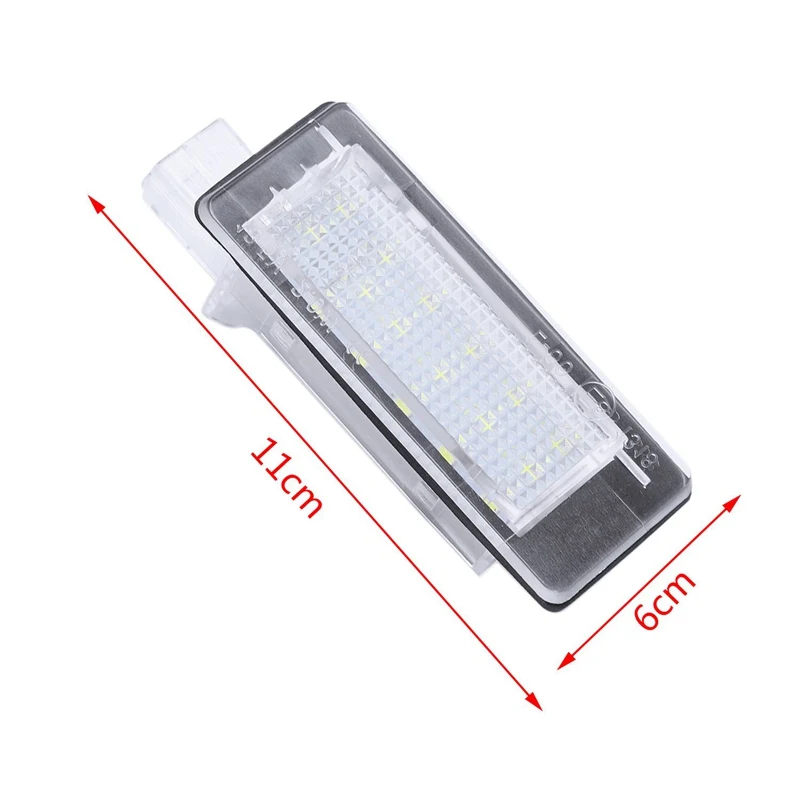 Car Led License Plate Lights Lamp For Renault Espace Mk4 Scenic Mk2 Laguna 2 Dacia Duster Lodgy Logan Mcv Iii