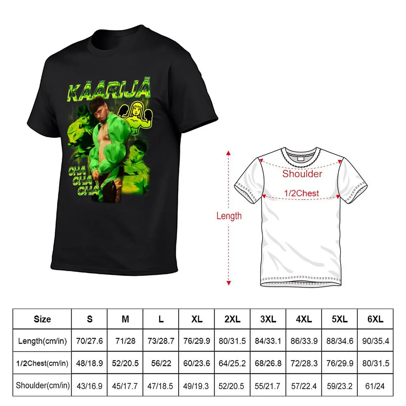 K??rij? Cha Cha Cha Eurovision 2023 Finland Y2K Kaarija T-Shirt Aesthetic clothing sweat mens graphic t-shirts big and tall