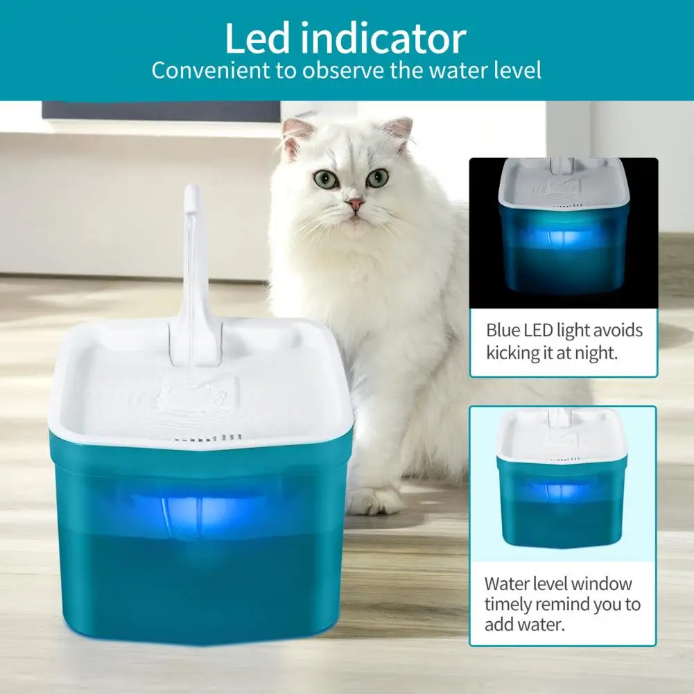 Pet Water Dispenser  Convenient Clear Window Easy to Clean  Pet Feeder Bowl Drinking Dispenser Container Pet Supplies