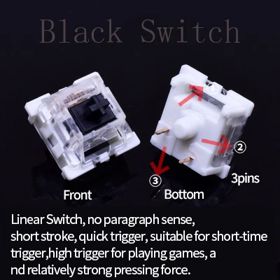 Outemu 3-Pin Dustproof Mechanical Switches (MX-Compatible)