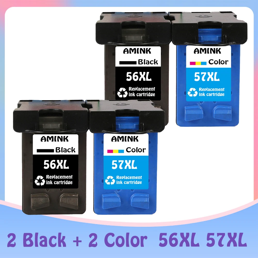 C6656a C6657a Compatible hp printer cartridge for hp 56 57 hp56 hp57 56XL Deskjet 450 450cbi 450ci 450wbt F4140 F4180 5150 5550