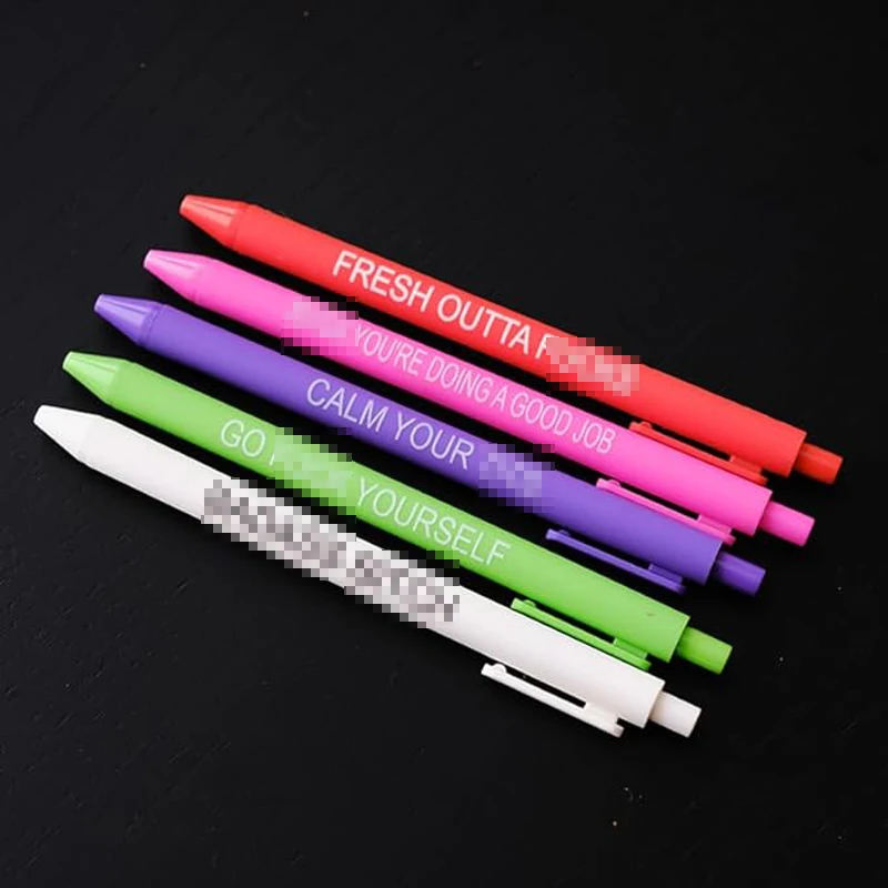 11Pcs Funny Adult Ballpoint Pen Set, Premium Days of The Week Swear Cuss Word Pens for Office Gifts