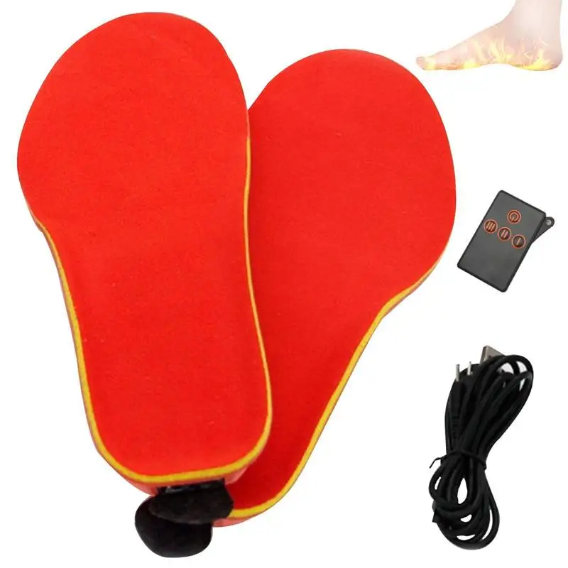 

Heating Insole Heated Insoles With Remote Control Rechargeable Foot Warmers With Remote Control Electric Heat Shoe Insoles For