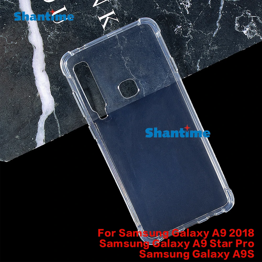 Designed for Samsung Galaxy A9 2018 Case Crystal Clear, Non-Yellowing Military-Grade Drop Protection Slim Shockproof Cover