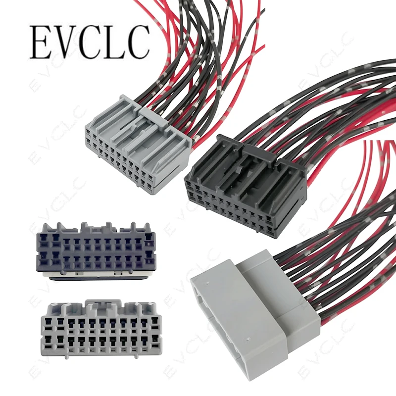 1 Set Automotive 22-Pin Waterproof Wiring Harness Connector 917989-6 917989-1 for Car Power Amplifier Center Console Audio Plug