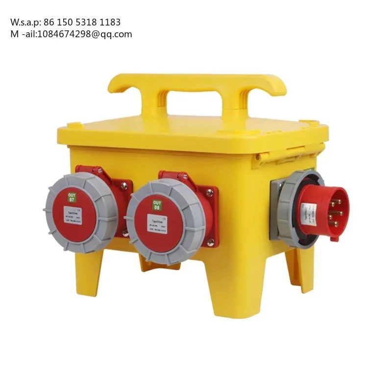 Handy Portable 3 Phase Industrial Socket Box, Mobile Power Distribution Box