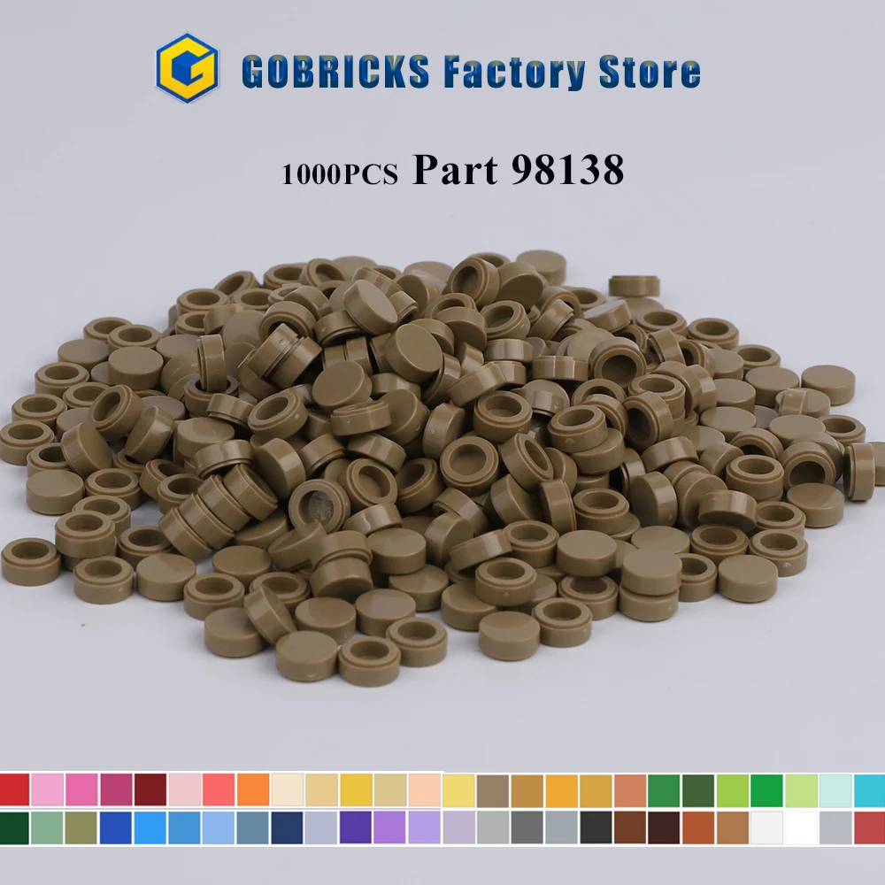 

98138 Набор из 1000 базовых деталей: круглые кирпичики для мозаики, портретов, моделей MOC. Подарок на день рождения для влюбленных, девушки, парня, друга. Игрушки.