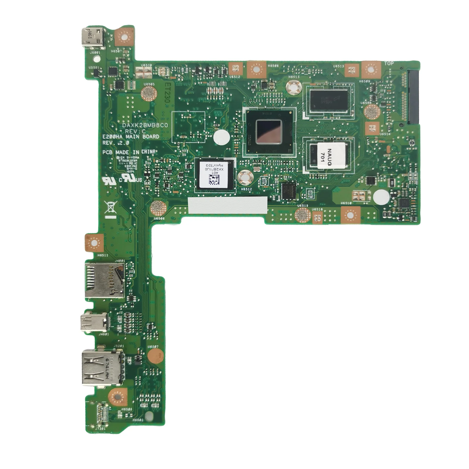 E200HA Laptop Motherboard with Z8300Z8350 CPU 2GB RAM 32G 128G SSD Mainboard For Asus E200H E200HA E200HAN E200HA